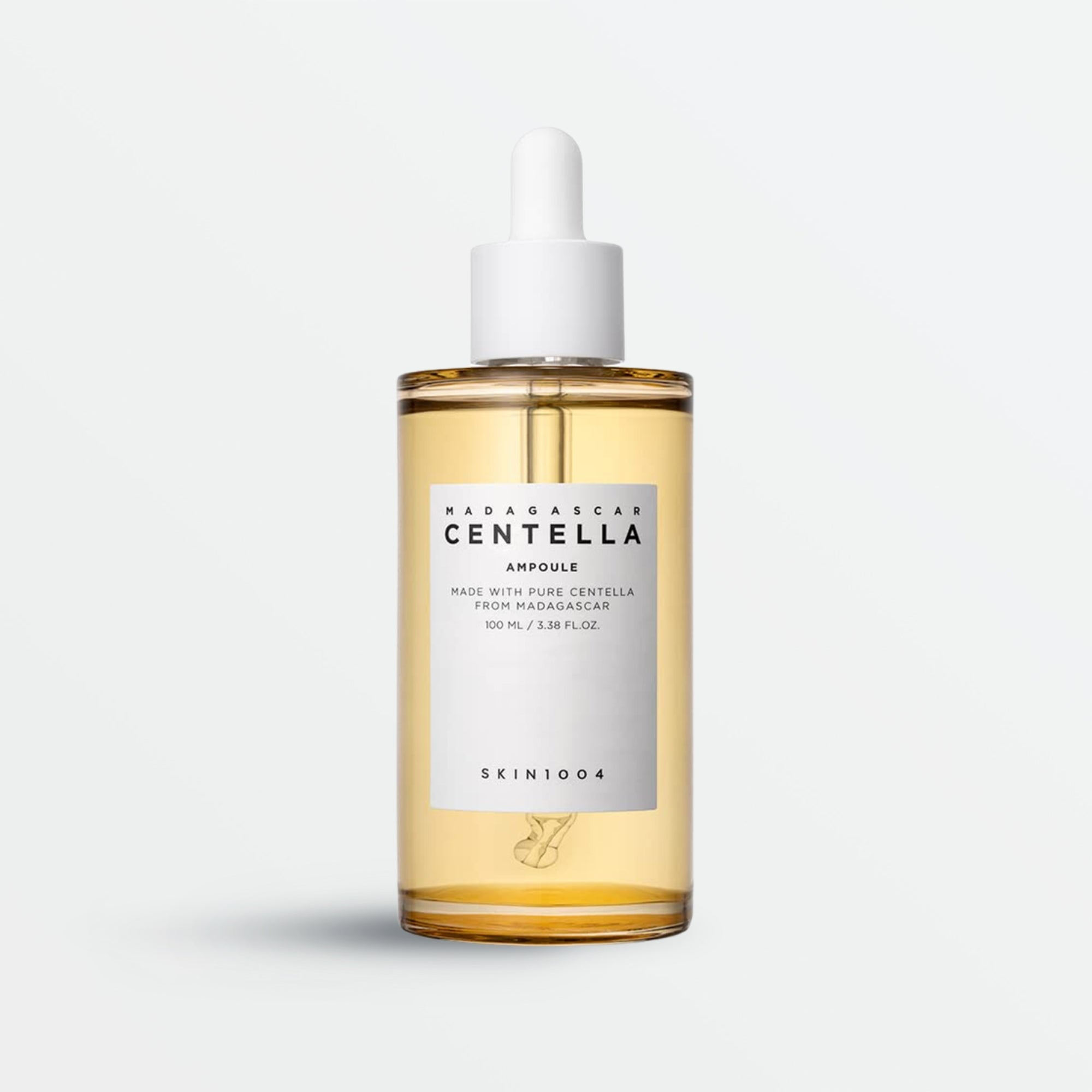 SKIN1004 Madagascar Centella Ampoule 100ml amber dropper bottle on white background