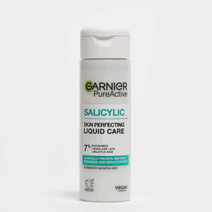 Bottled product image of Garnier Pure Active Salicylic Skin Perfecting Liquid Care.