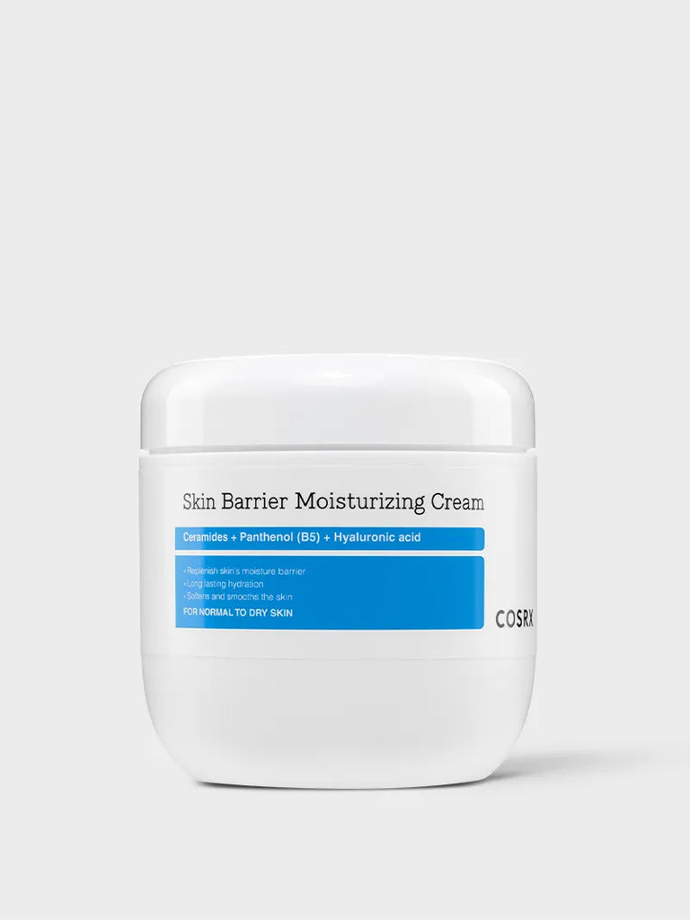 COSRX Skin Barrier Moisturizing Cream jar isolated on white background