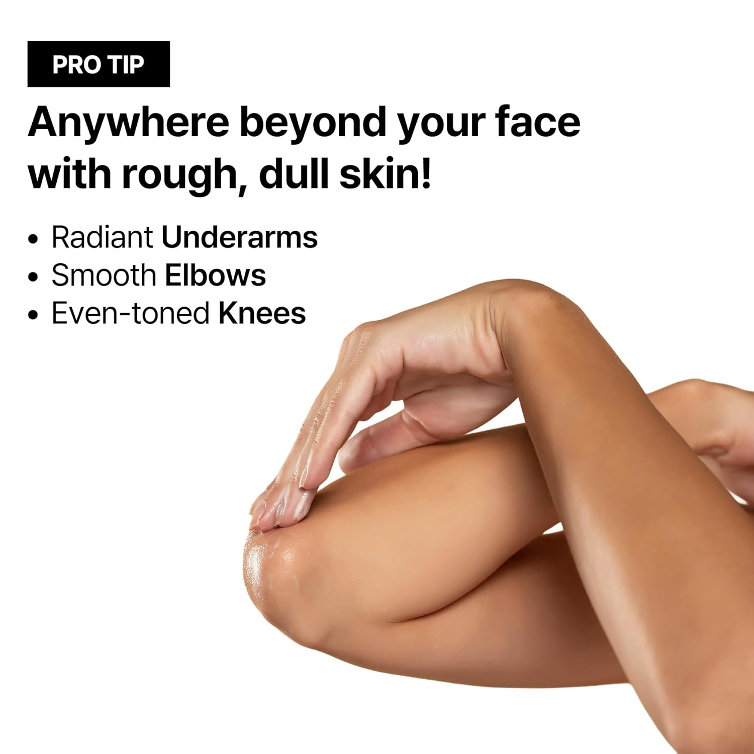 Application of brightening cream on skin for tone correction and glow