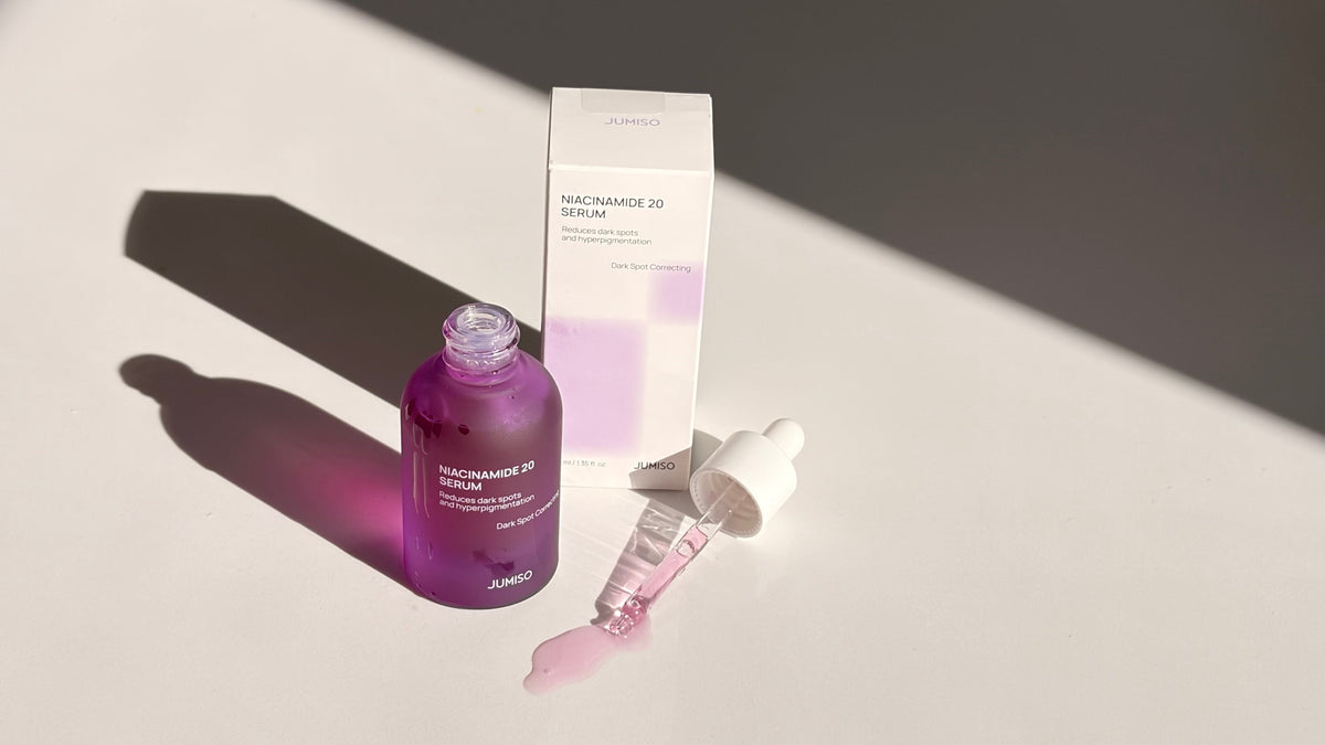 Jumiso Niacinamide 20 Serum with box packaging and dropper applicator
