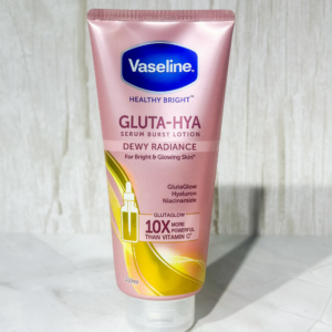 Vaseline Healthy Bright Gluta-Hya Serum Burst Lotion Dewy Radiance with GlutaGlow Hyaluron and Niacinamide. 10x brighter skin. Shop at Dreamskinhaven.