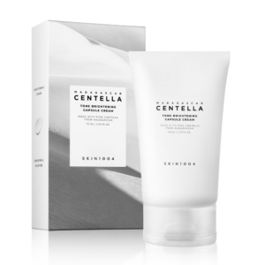 SKIN1004 Madagascar Centella Tone Brightening Capsule Cream 75ml tube and box with Niacinamide Tranexamic Acid and pure Centella from Madagascar available at Dreamskinhaven