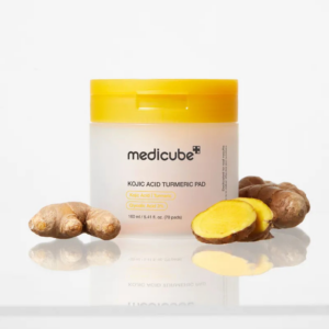 Medicube Kojic Acid Turmeric Pad 160ml 70 pads with ginger and turmeric Kenya